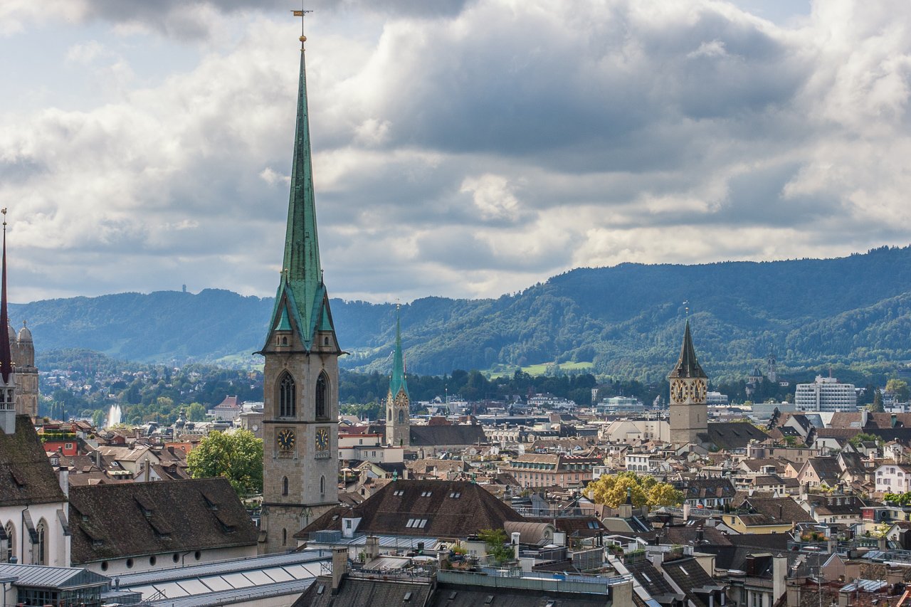 Zürich as seen from ETH